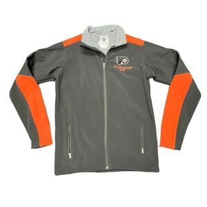 Y2K NHL Philadelphia Flyers Full zip-up shell jacket Small